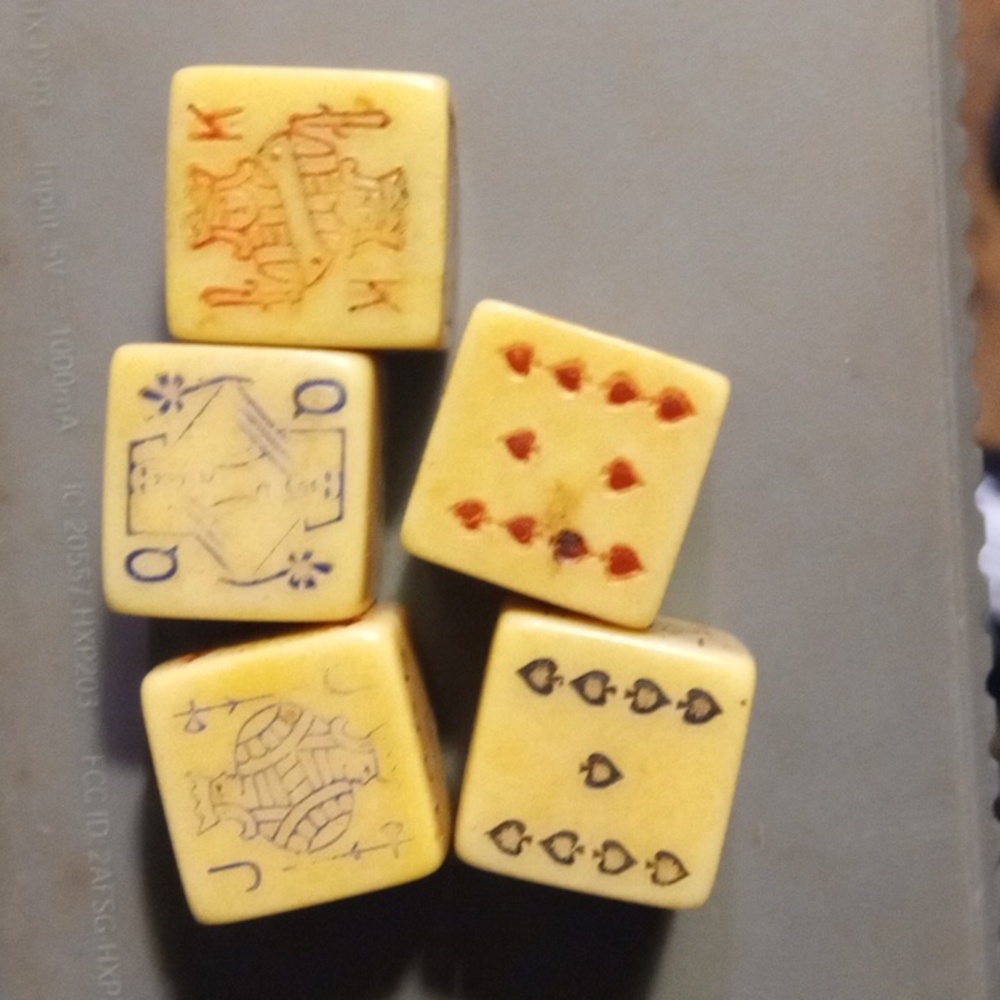 vintage 1940s dice set great condition